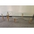 Set of Glass Top Coffee and End Tables w/ Wood Legs